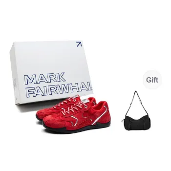FAIRWHALE Low Top Casual Shoes Unisex Race Red