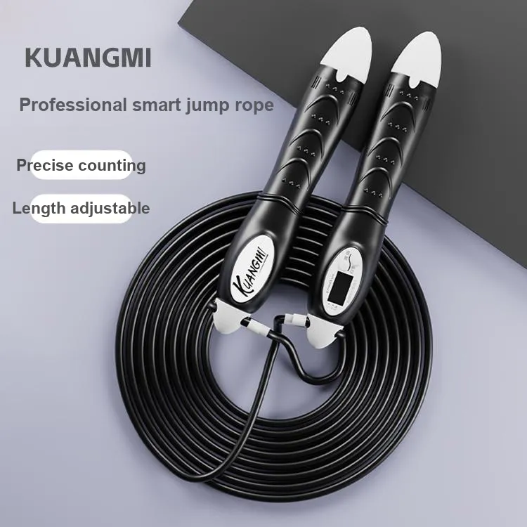 Kuangmi Fitness Training Smart Counting Jump Ropes Adults PVC+Steel Wire Rope ABS Controller-1