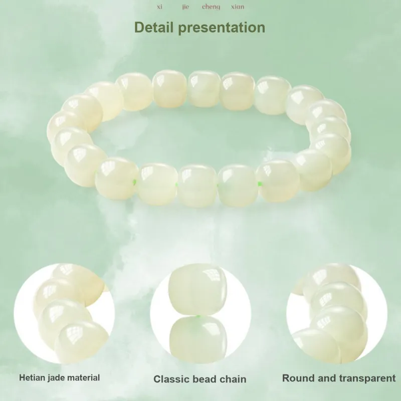 LAOMIAO Bracelets Green Jade Women's-13