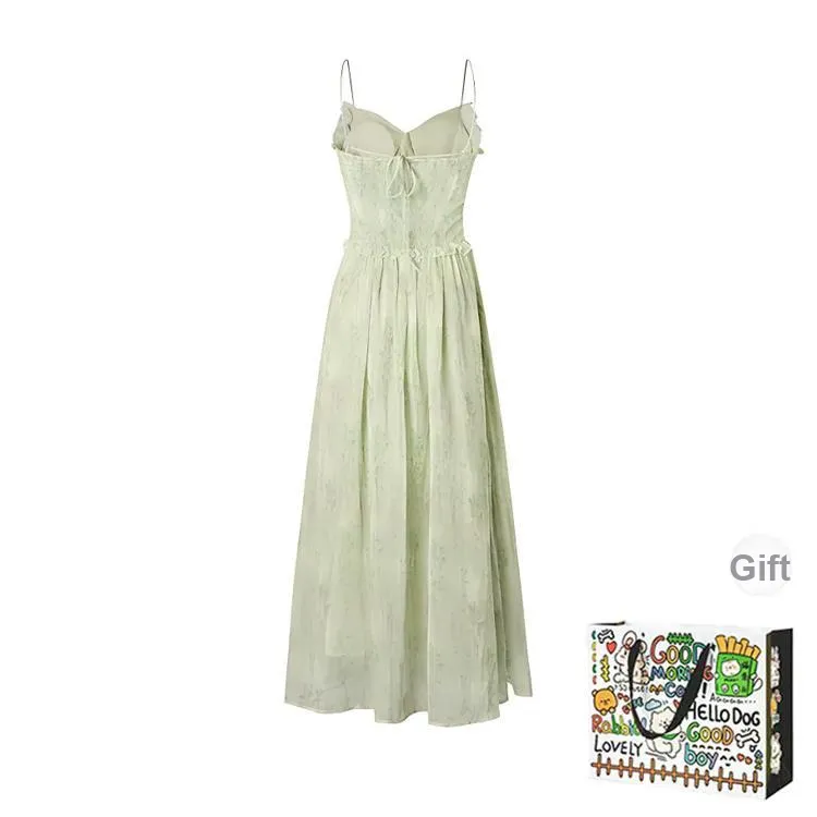 ZVJH Slip Dresses Women's Green Shopping Bag-1