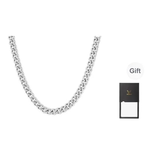 Letter Full Diamond Pendant Cuban Necklace