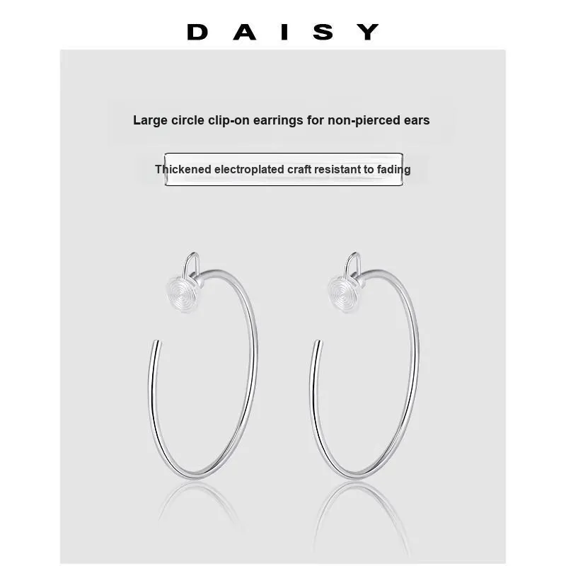 Daisy Dream Copper Clip On Earrings Women's-3