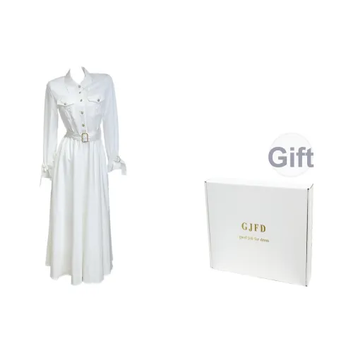 GJFD Длинное платье с длинными рукавами женское