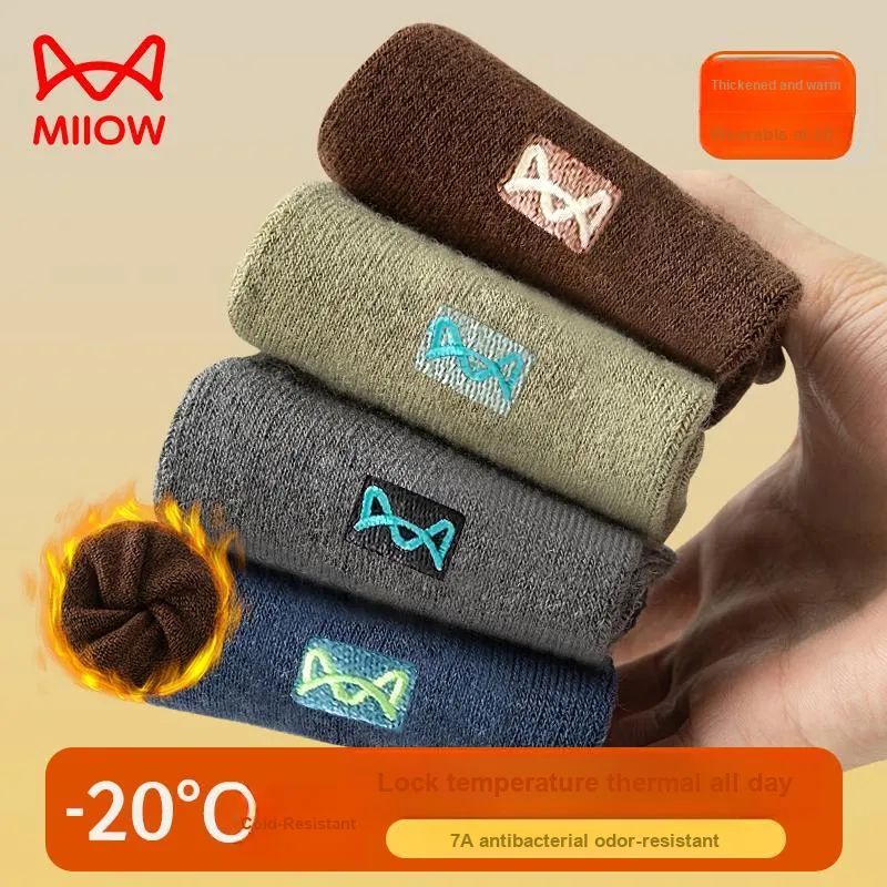MIIOW Mid Calf Socks Men's Combo Set-4