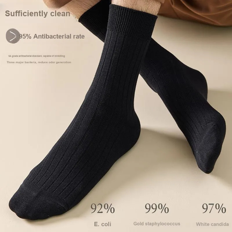 MIIOW Knee High Socks Men's 5 Pack-7