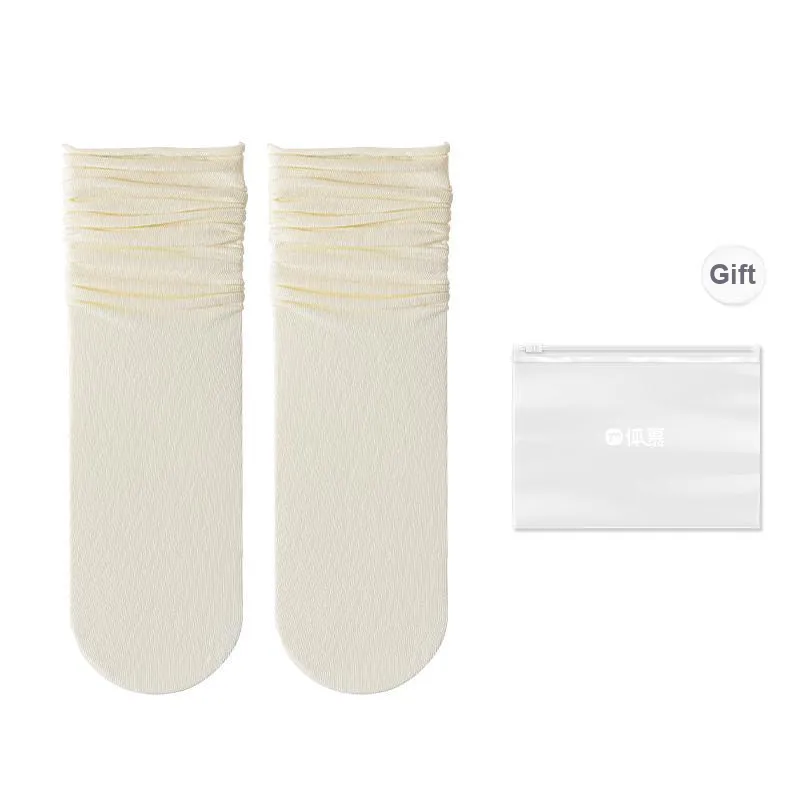 Temooues Mid Calf Socks Women's Shopping Bag Combo Set-15