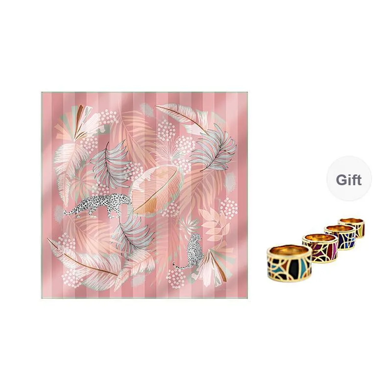 MARJAKURKI Silk Large Scarf Women's-0