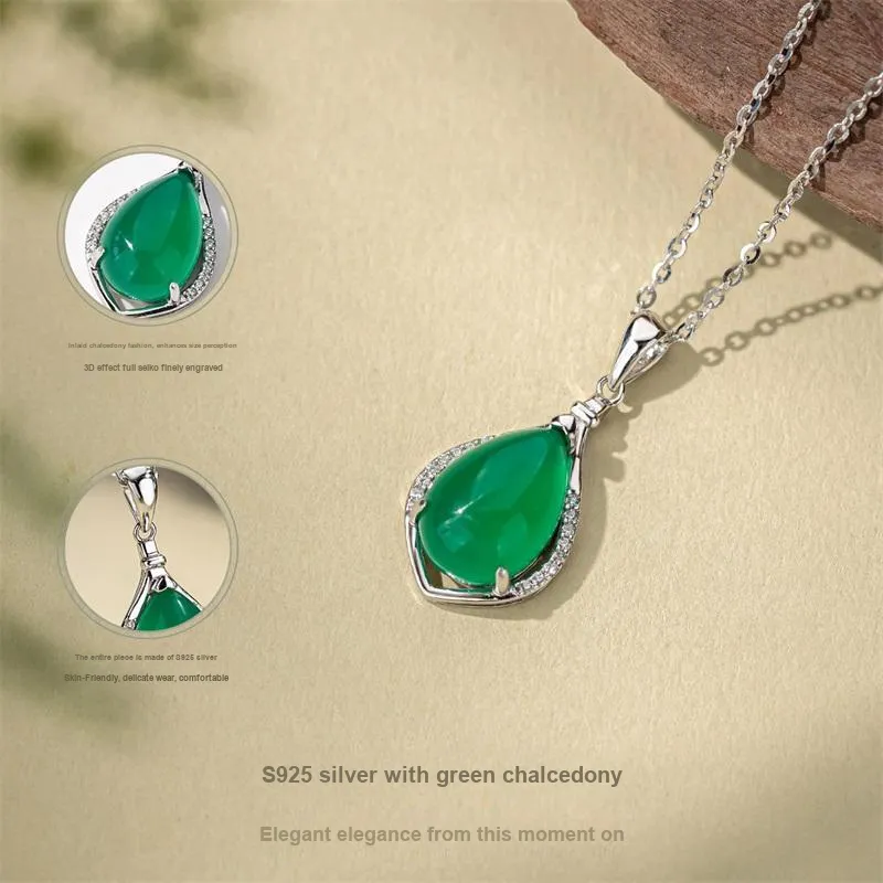 QLADY Chalcedony Neck Chain Women's-2