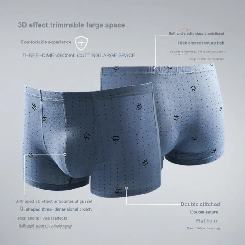 Red Bean Underpants Men's 4 Pack-3