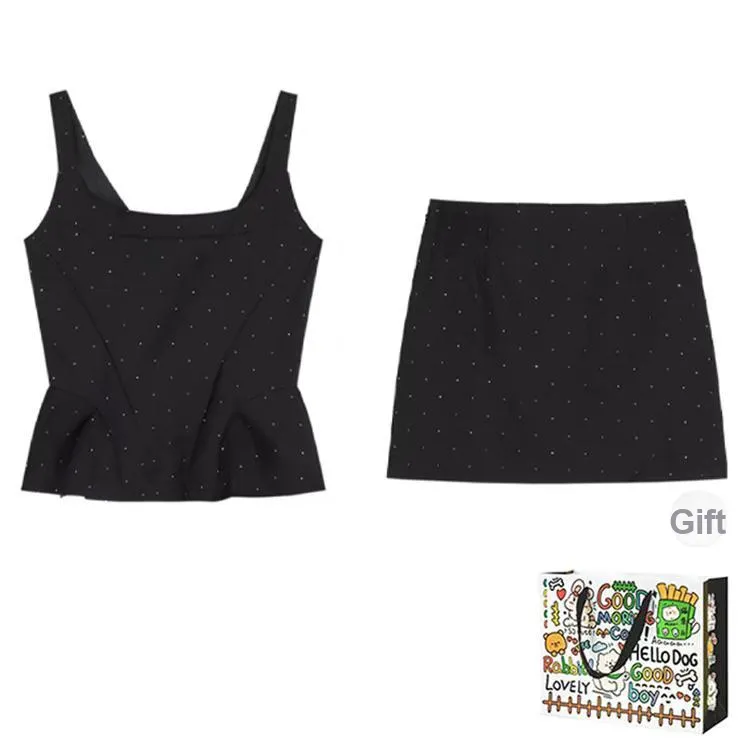 Dippanis Two Piece Skirt Sets Women's-4