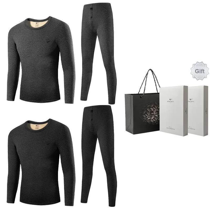 SEPTWOLVES Thermal Set Men's 2 Sets Of Gift Box+Shopping Bag-11