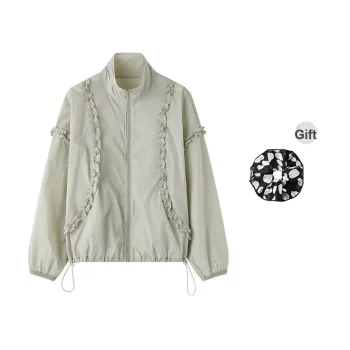 SHUXI Jackets Women's Mist Tea Brown