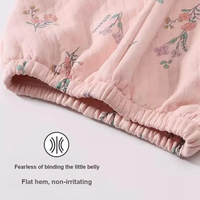 FENTENG Pajama Set Women's Cute Pink-3