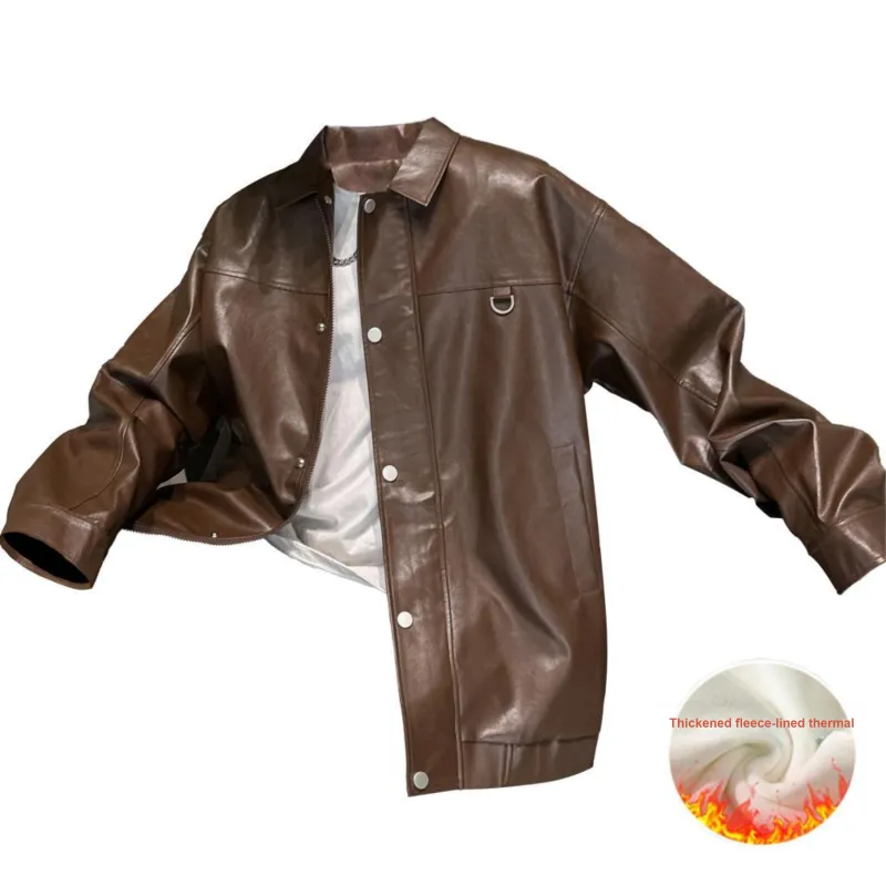 JUNGLE PANDA Leather Jacket Unisex-12