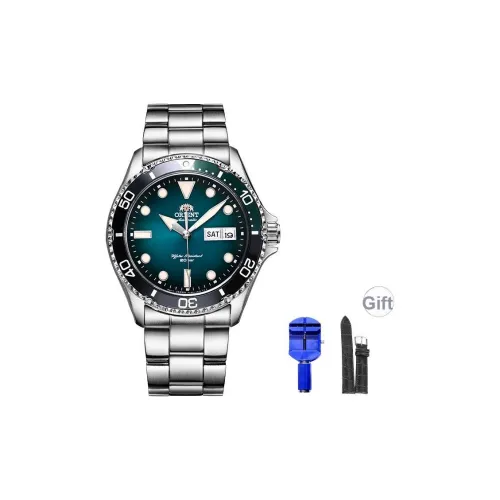 ORIENT Diving Shark Collection Механические часы Мужские часы Зеленый циферблат