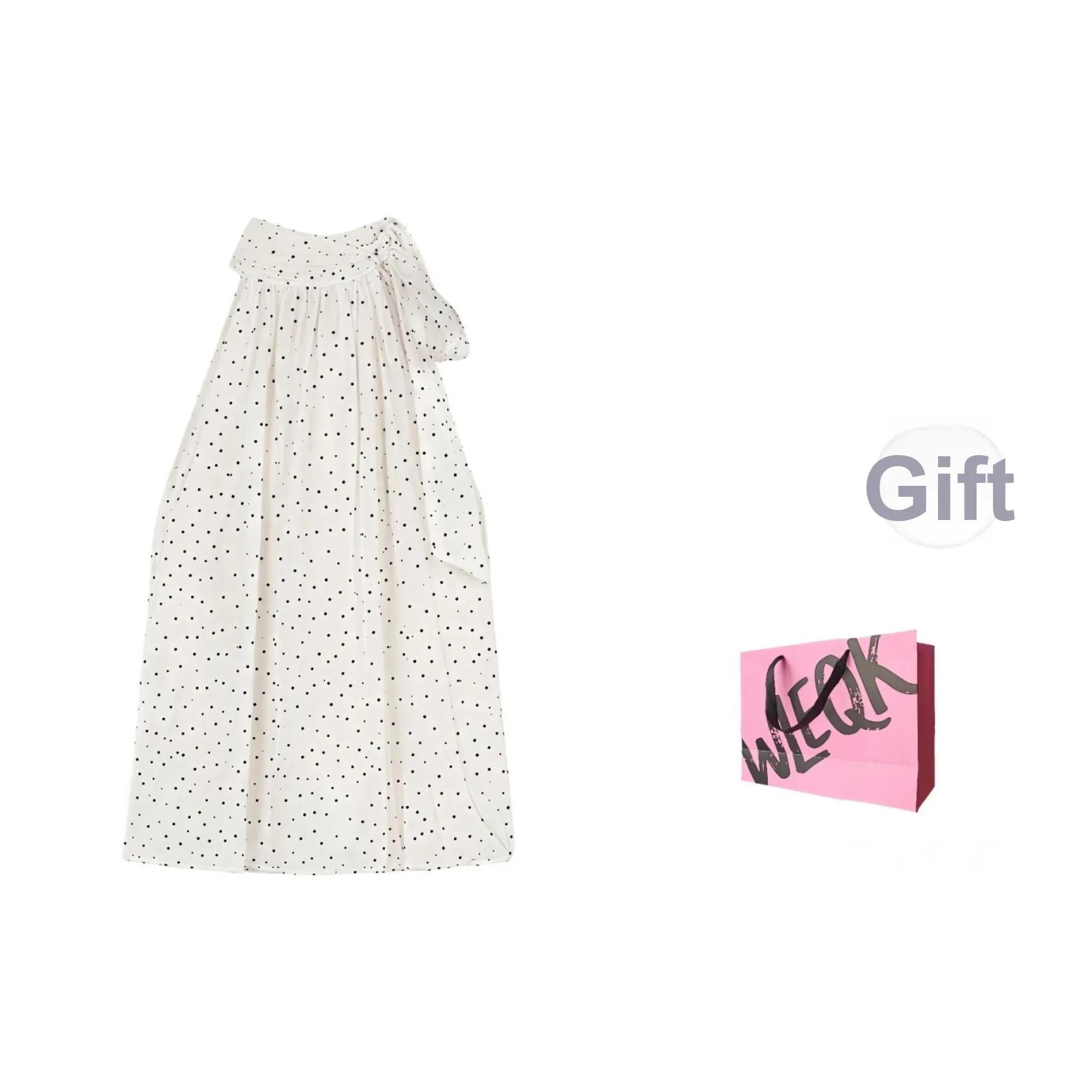 CTRTRC Рубашка с горошком и воротником-халтер Женские топы