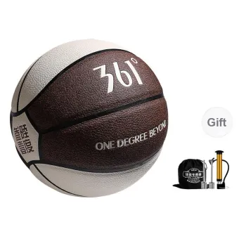 361° PU Basketball Brown White Earthy Size 7 Training Unisex