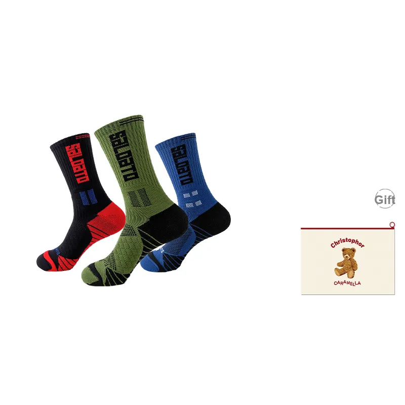 Caramella Basketball Socks Men's Shopping Bag Combo Set-8