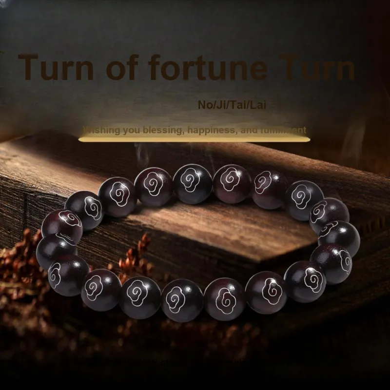 PUTUOSHANWENCHUANG Rosewood Bracelets Unisex-1
