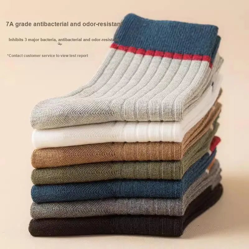 FIRS Mid Calf Socks Men's Shopping Bag 4 Pack-24