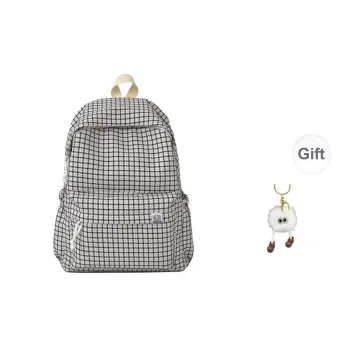 KAMLUI Nylon Backpack Unisex Black/Red/Yellow/Blue/Pink
