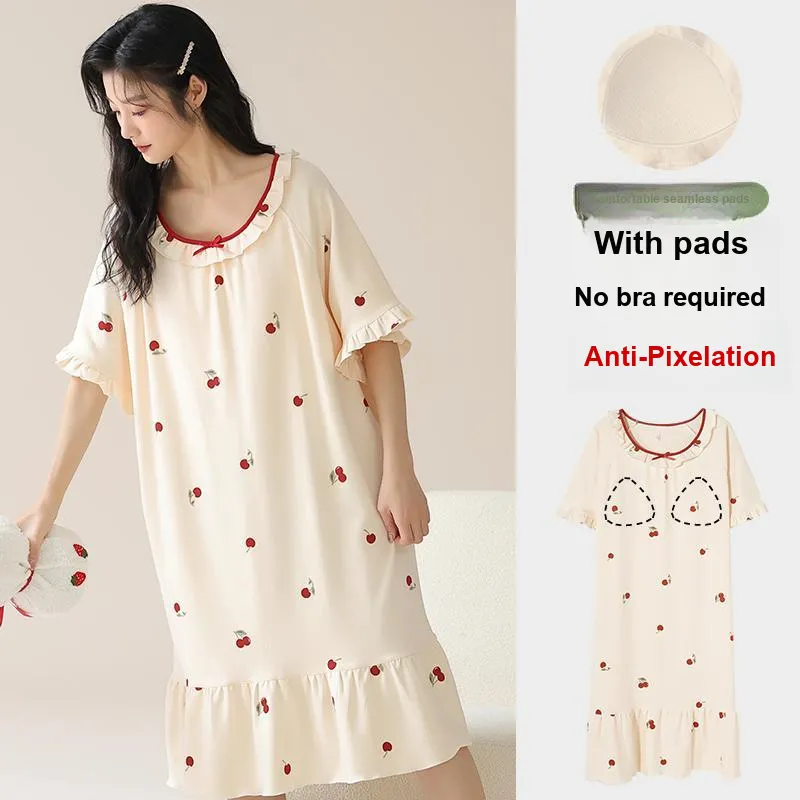 William Nightgown Women's Apricot-2