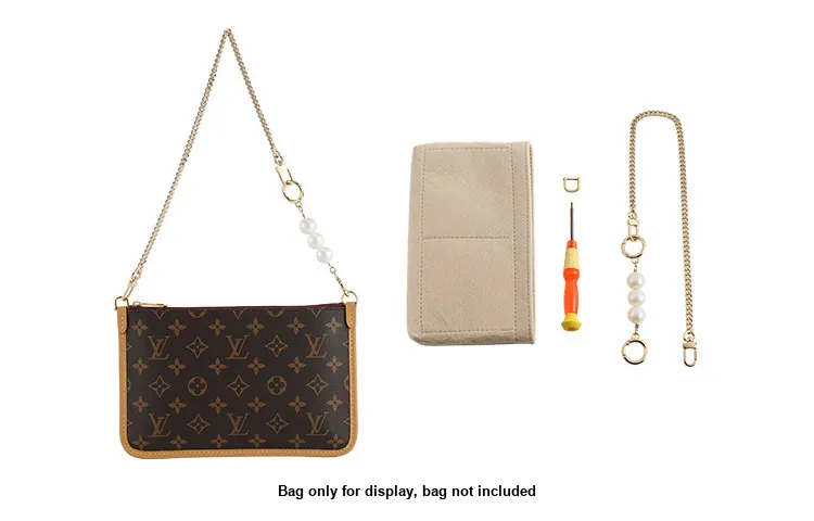 Luxury Care Artisan Workshop Metal Shoulder Bag Combo Bag Shoulder Bag Shoulder Strap Bag Strap Women's Gold