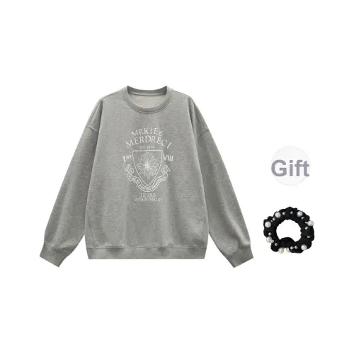 JSUHH Серый + Резинка для волос Включено Женские Толстовки