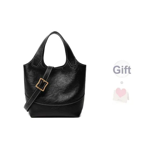 HARSON Коровья кожа Через плечо Сумка Обычный Женский Вермильон Чернильно-черный Агаровое дерево Коричневый Сальный белый