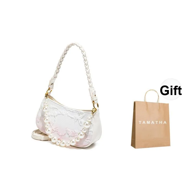 TAMATHA Synthetic Leather Shoulder Bag Regular Women's Fringe Gradient Pink
