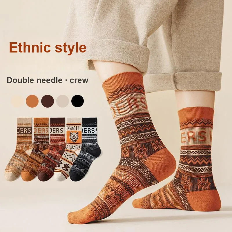 MIIOW Mid Calf Socks Women's Combo Set-16