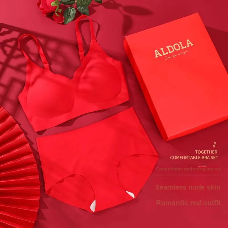 ALDOLA Underwear Set Women's Red-1