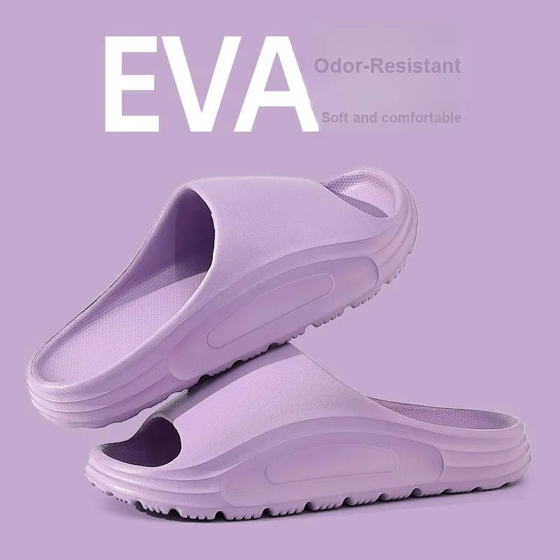 Foot Recreation Summer Home Indoor Bathroom Bathing Slip Resistant Quiet Slippers, Home Slippers, Unisex-2