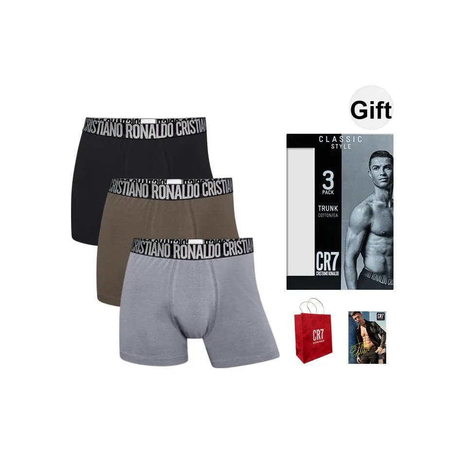CR7 CRISTIANO RONALDO Underpants Men's 3 Pack Mixed Color Includes Box