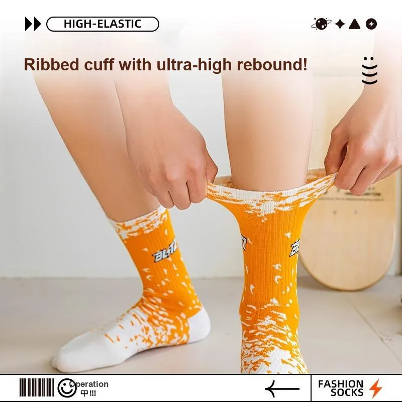 Taste The Color Mid Calf Socks Unisex 4 Pack-3