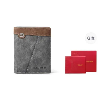 CNOLES Synthetic Leather Wallet Men's Ink Wash Brown