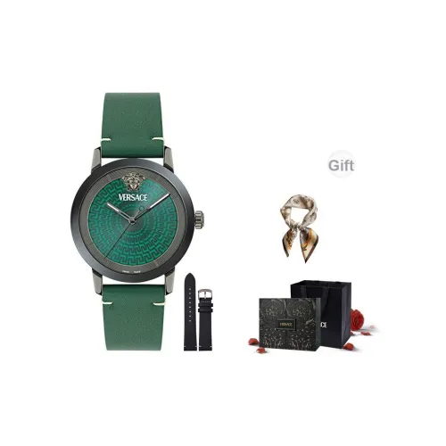 VERSACE Кварцевый механизм Мужские часы 40 мм Зеленый