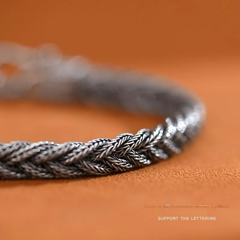 PINK U 925 Sterling Silver Bracelets Men's-4