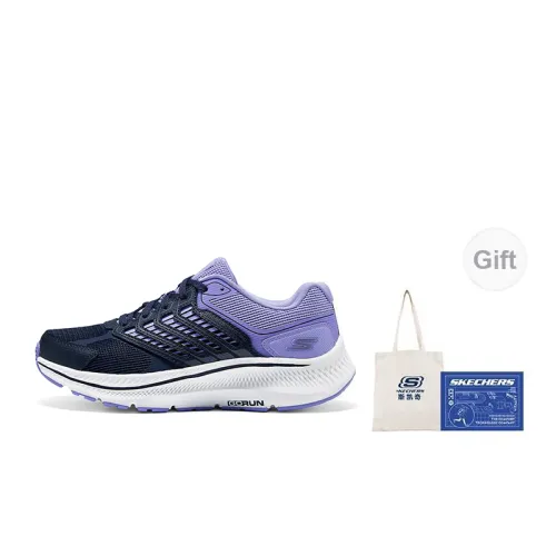 Skechers WOMEN'S GO Series Running Shoes Women's Low-Top Blue Purple