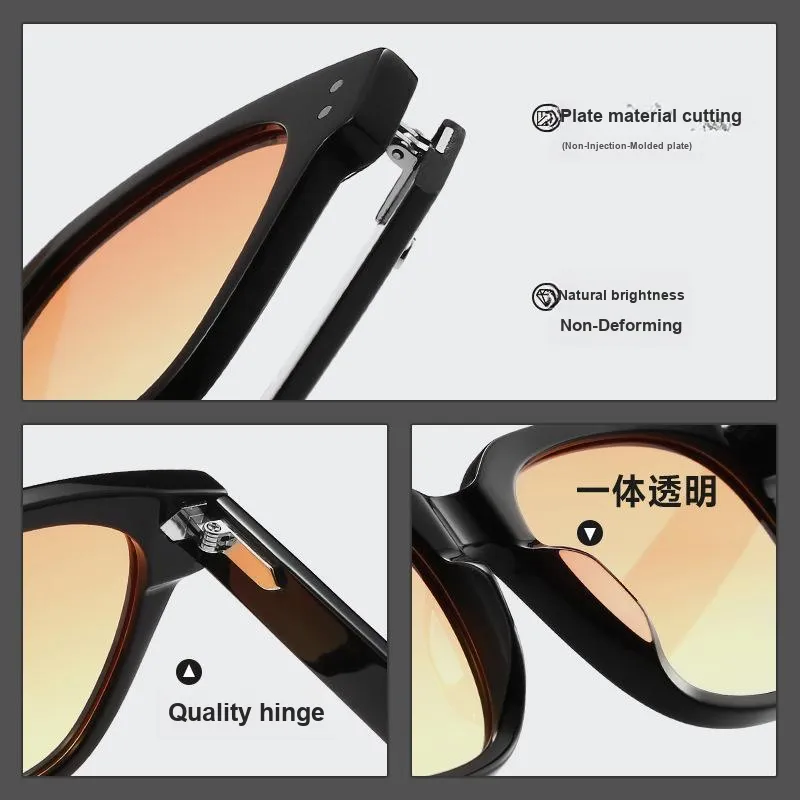 JIANGDAREN Plate Frame Square Sunglasses Unisex-6