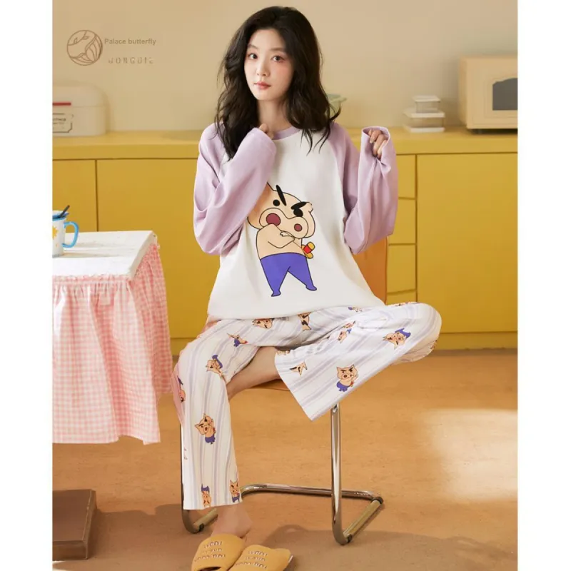 Gongdie x LABIXIAOXIN LIANMINGKUAN Pajama Set Women's Gift Box Set Purple-5