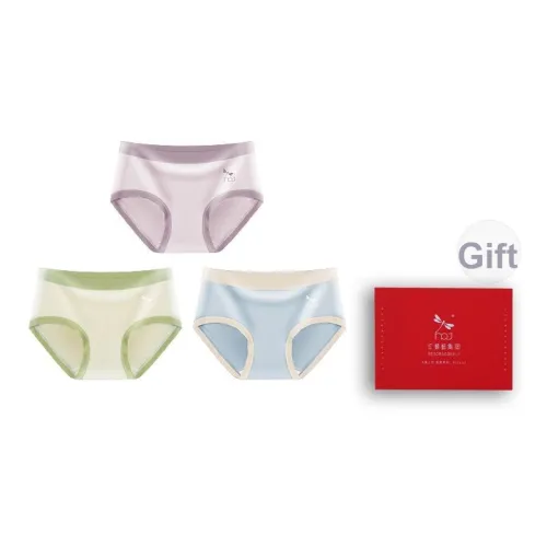 RED DRAGONFLY Модал Трусы Женские 3 Пачки Подарочный Набор Коробка