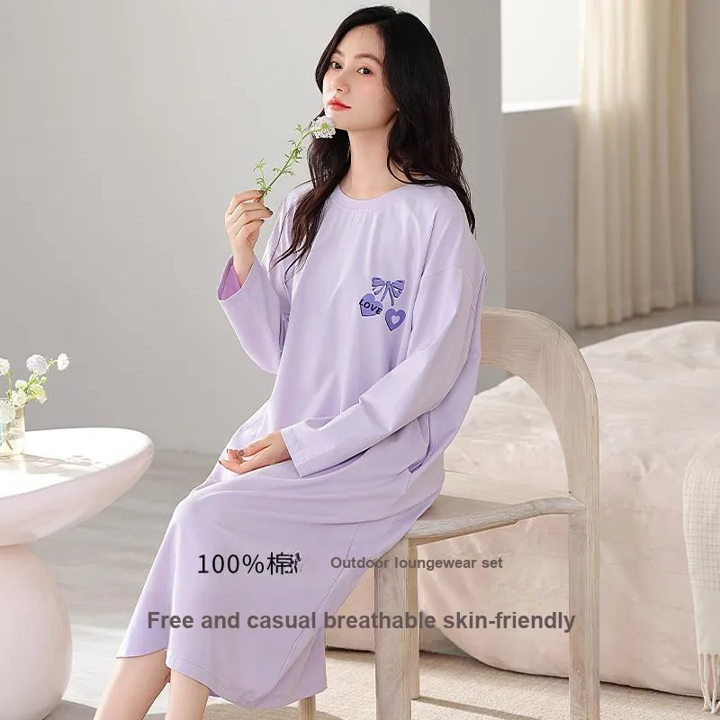 GOSO Nightgown Women's Light Lavender-1