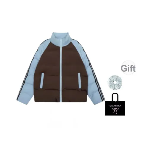 M MAICCO Кофейный В комплекте с резинкой для волос + эксклюзивной коробкой Женские пуховики (пуховики)