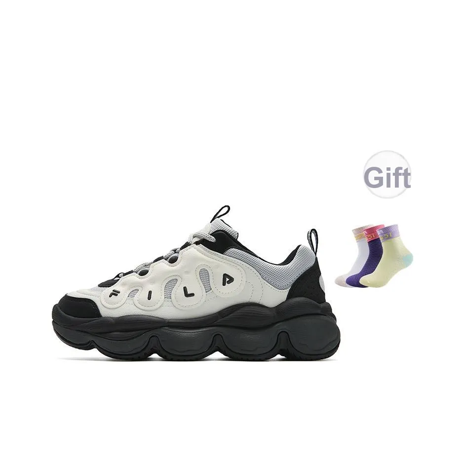 FILA PEASE Износостойкий Дышащий Легкий Низкий Топ Повседневная Обувь Женская Белый Серый