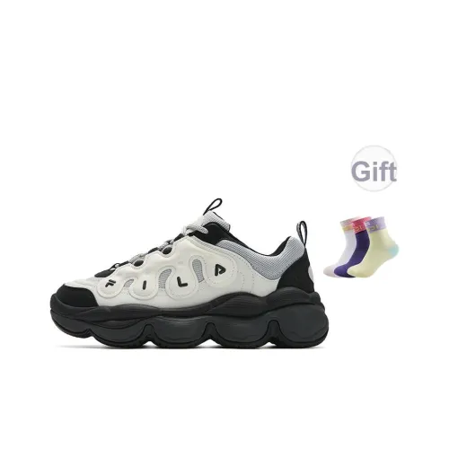 FILA PEASE Износостойкий Дышащий Легкий Низкий Топ Повседневная Обувь Женская Белый Серый