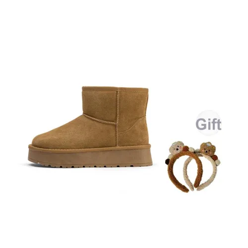 TOOMANYSHOES Сказка Town Короткий Сноубутсы Женские Коричневый