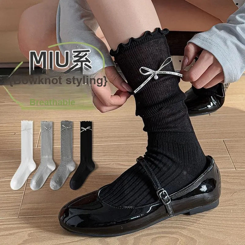 Top Melon Knee High Socks Women's Combo Set-12