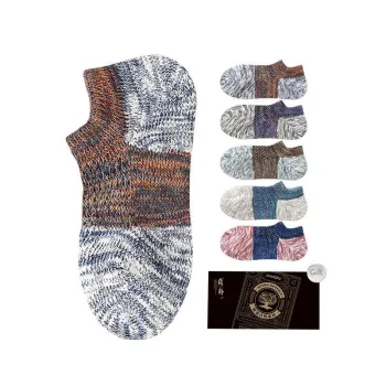 LIANGPU No Show Socks Men's 5 Pack