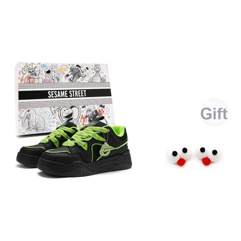 SESAME STREET Height Increasing Balance Impact Resistance Lightweight Breathable Slip Resistant Skateboard Shoes Unisex-28